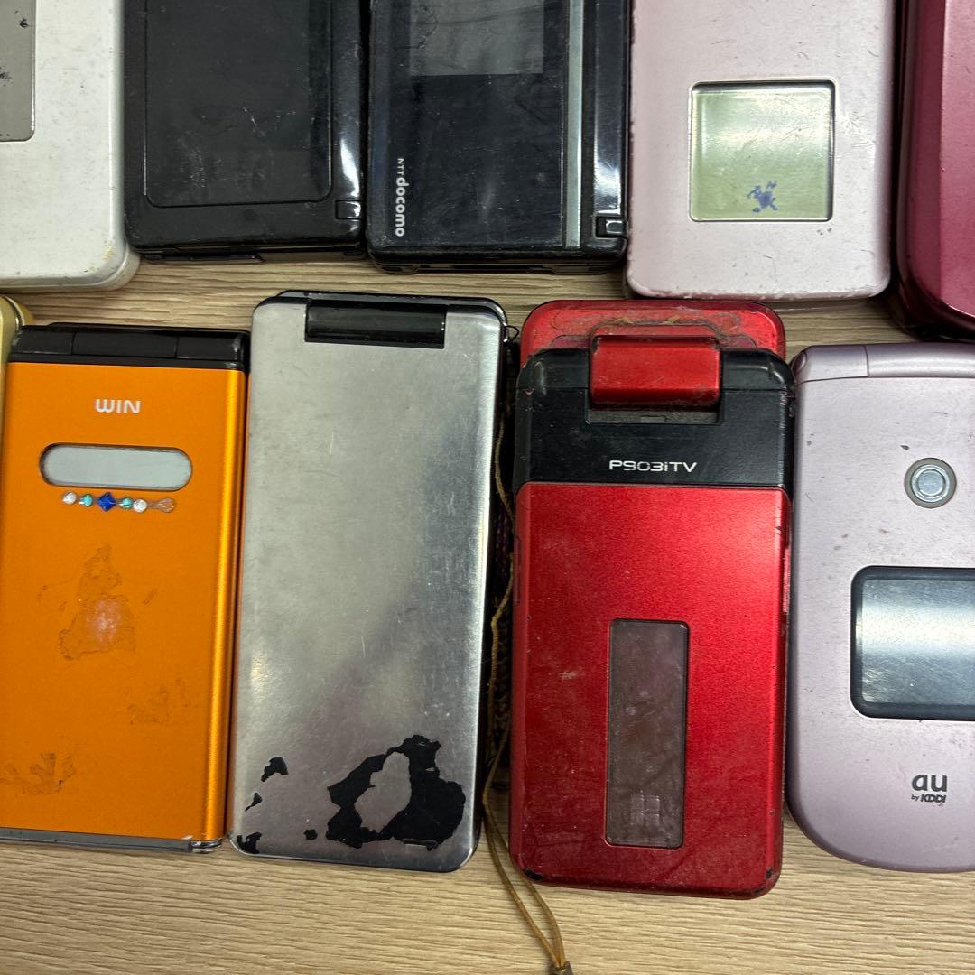 ガラケー PHS スマホ　ジャンク品 まとめ売り 計21台 携帯電話 部品取り