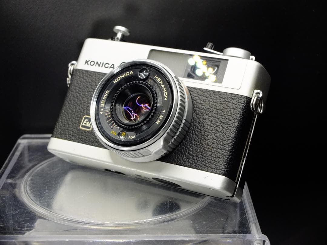コニカC35 E&L／ヘキサノン38mmf2.8フード付【実写確認済整備品】