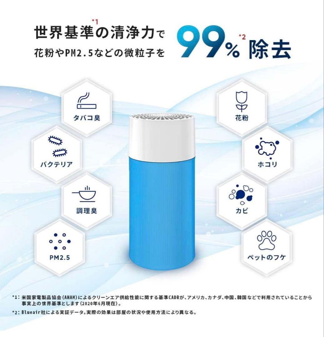 空気清浄機BlueairPure411＋ブルーエアー10〜17畳フィルター交換済
