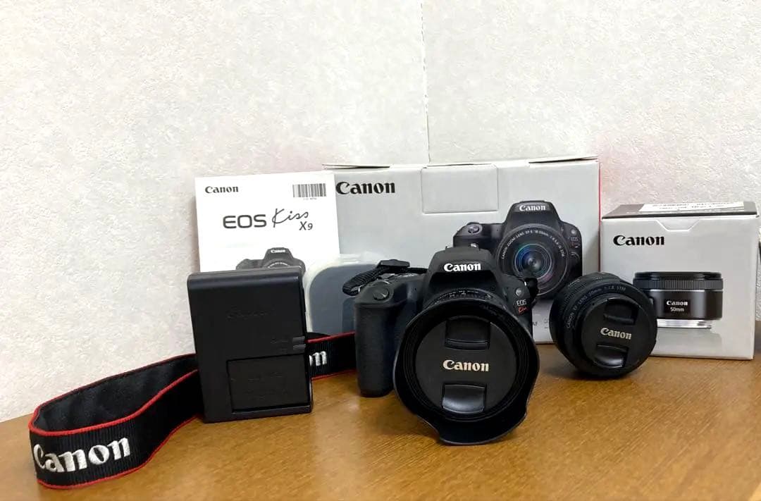 Canon EOS Kiss X9 ダブルレンズ＋50mm付
