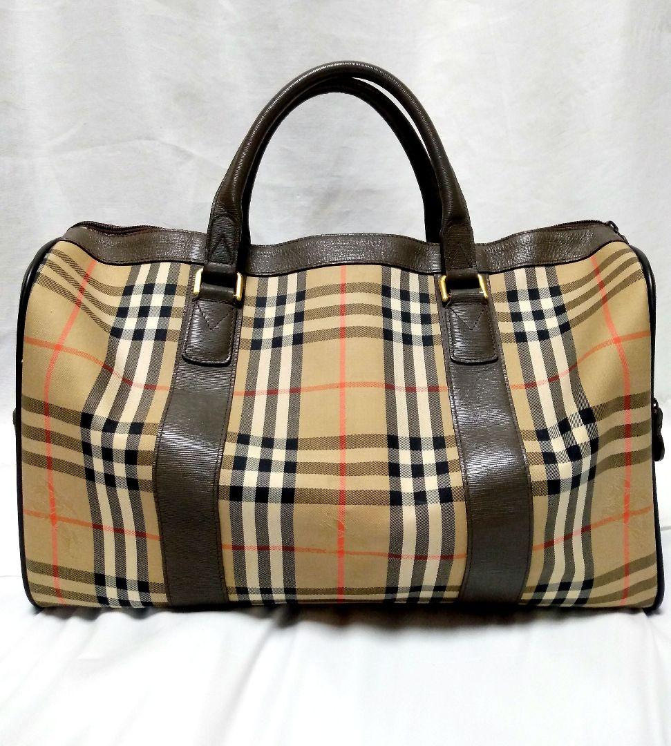 Burberry バーバリー ボストンバッグ　大容量 旅行 鞄