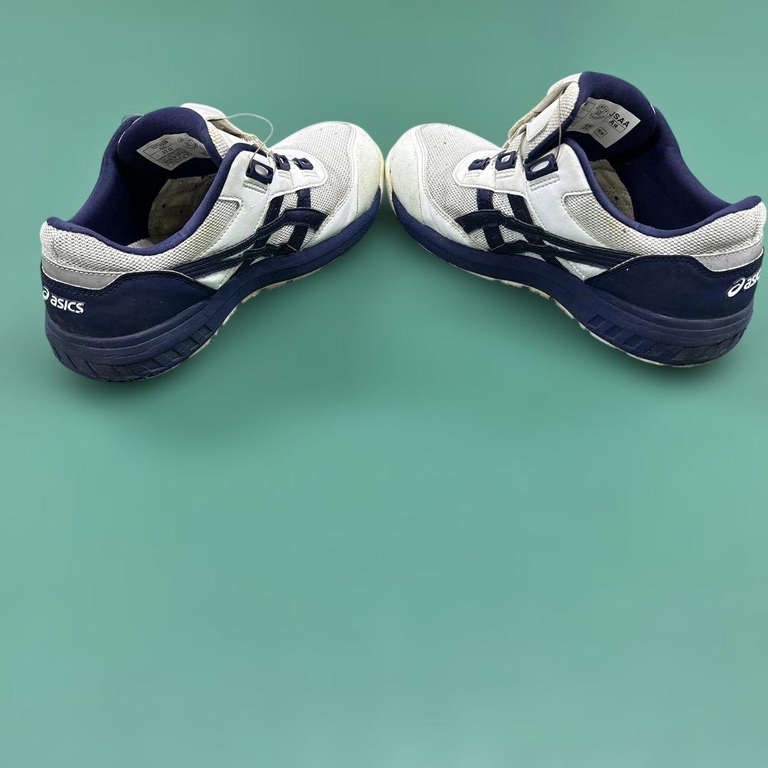asics 安全靴 ホワイト/ネイビー