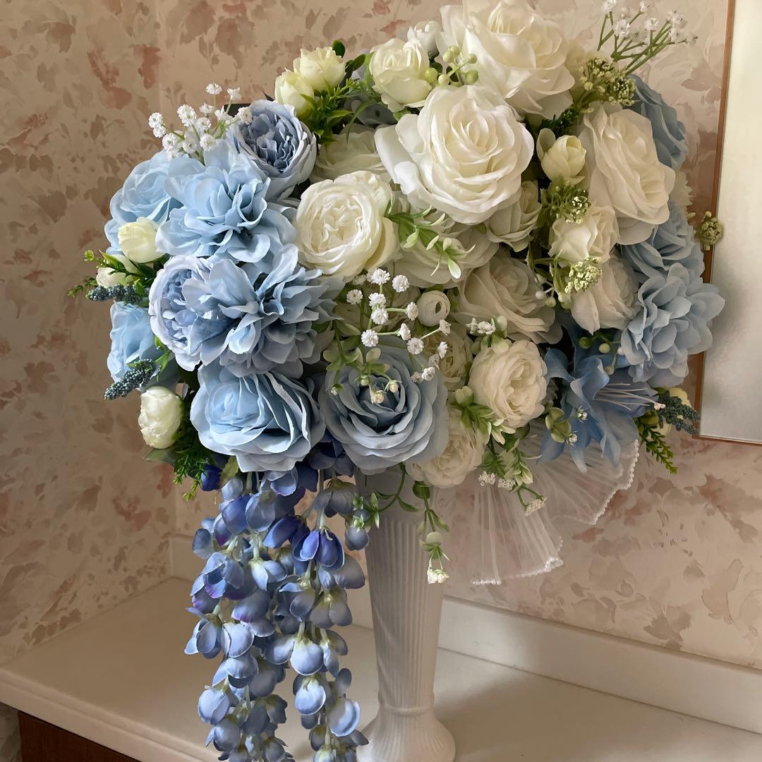 フラワーアレンジメント　造花　プリュム