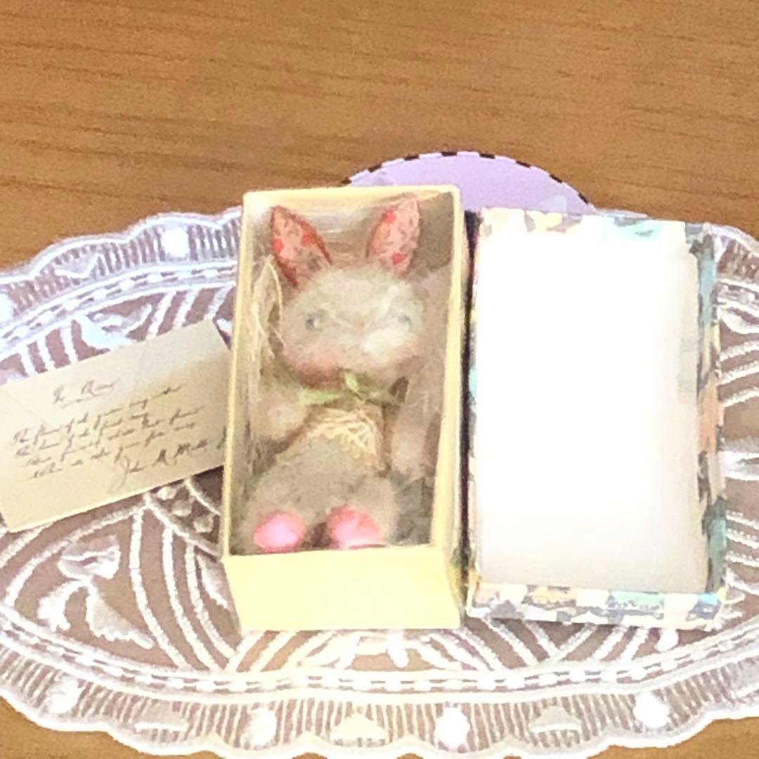 うさぎ　アートドール　テディベア　モヘア