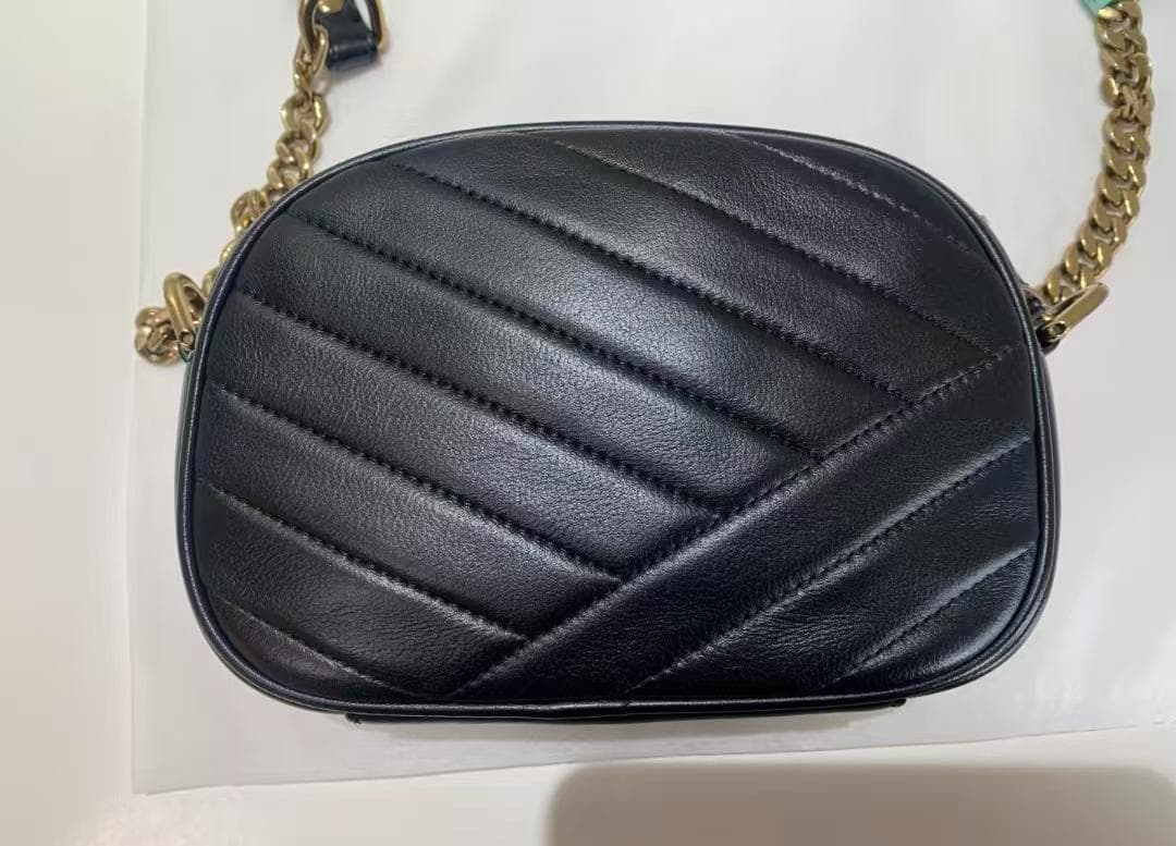 本革 ブラック ショルダーバッグ Tory Bur ch 18x12.5x6