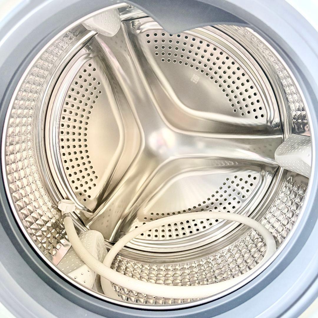 配送設置無料！純正AQUAスリムヒートポンプ式まっすぐドラム洗濯機！完動超美品！
