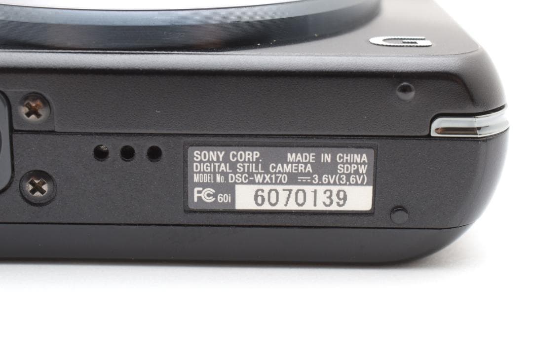 SONY DSC-WX170ソニー　デジカメ　ブラック動作品#1761