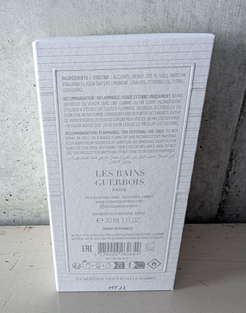 香水(ユニセックス) LES BAINS GUERBOIS 1900L'HEURE DE PROUST