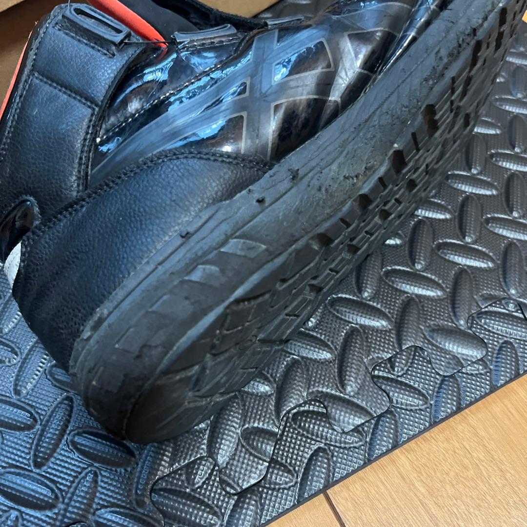 ASICS BOA 安全靴 黒/赤　限定色