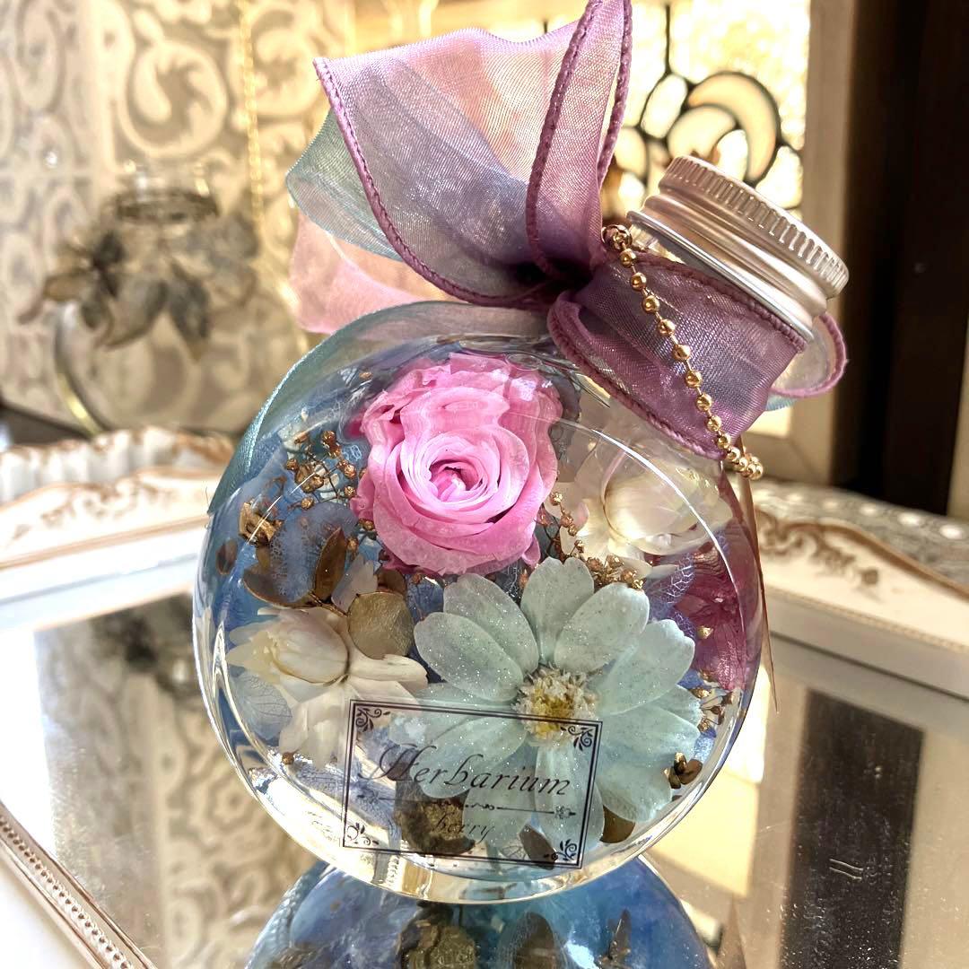◆ハーバリウム　222 優しいお色のネコbottle *.:。✿*゜¨゜
