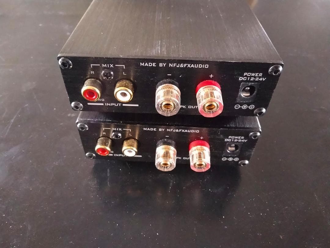 FX-501J　モノラルアンプ オーディオ用コンデンサ仕様　２台セット