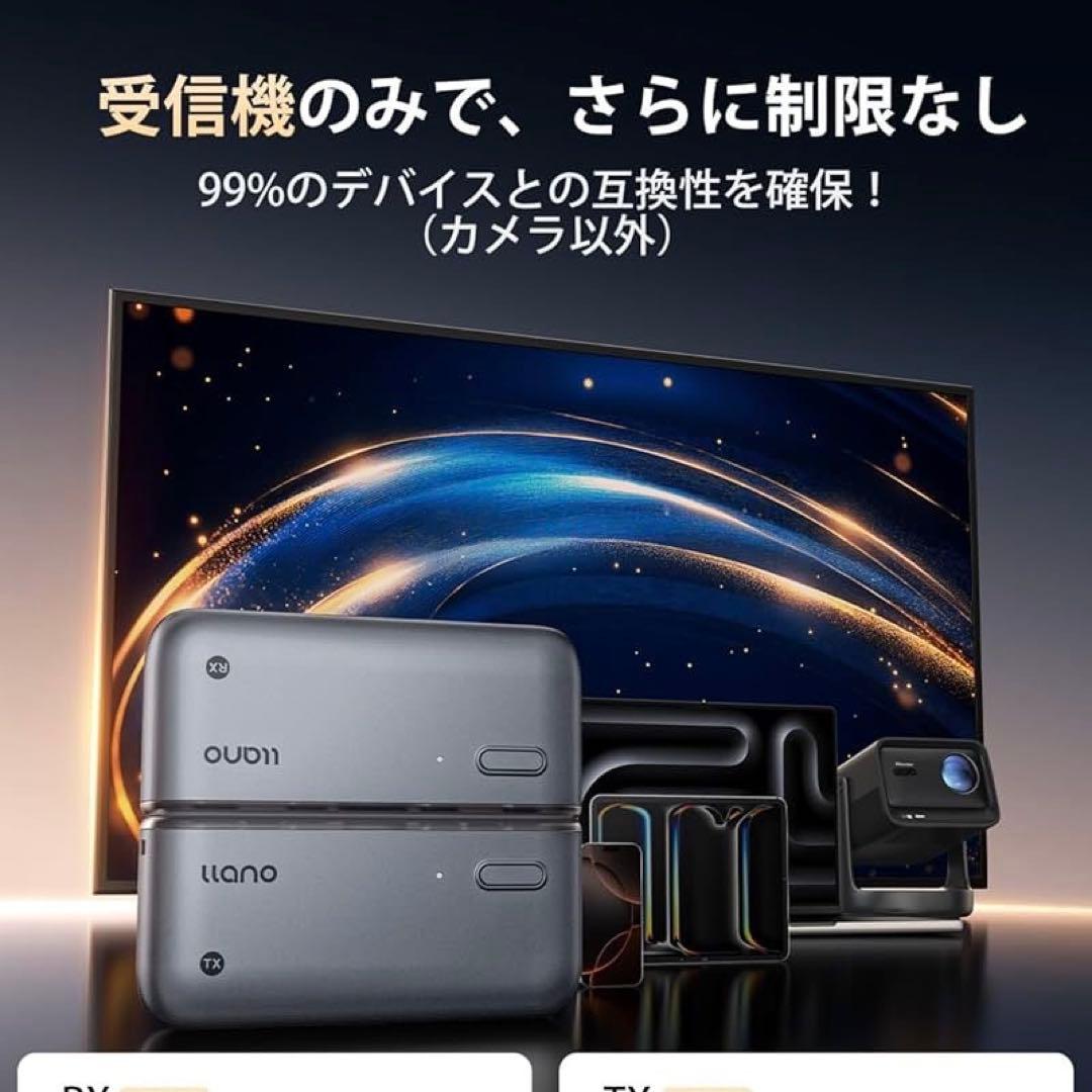 ワイヤレスhdmi 無線 送受信機セット 最大50m無線伝送 日本技適認証取得