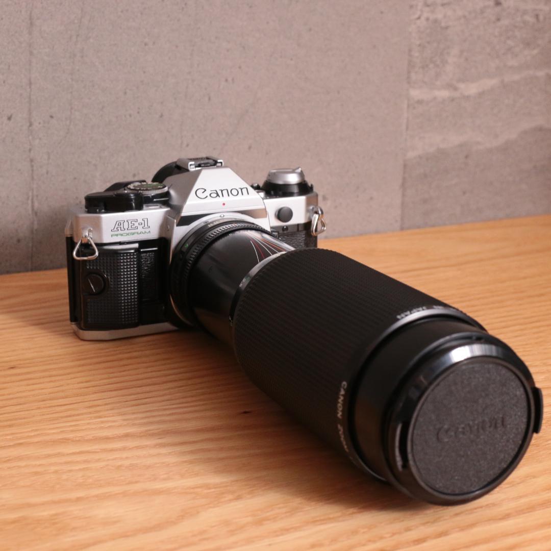 Canon AE-1 PROGRAM シルバー FD 100-300 望遠レンズ