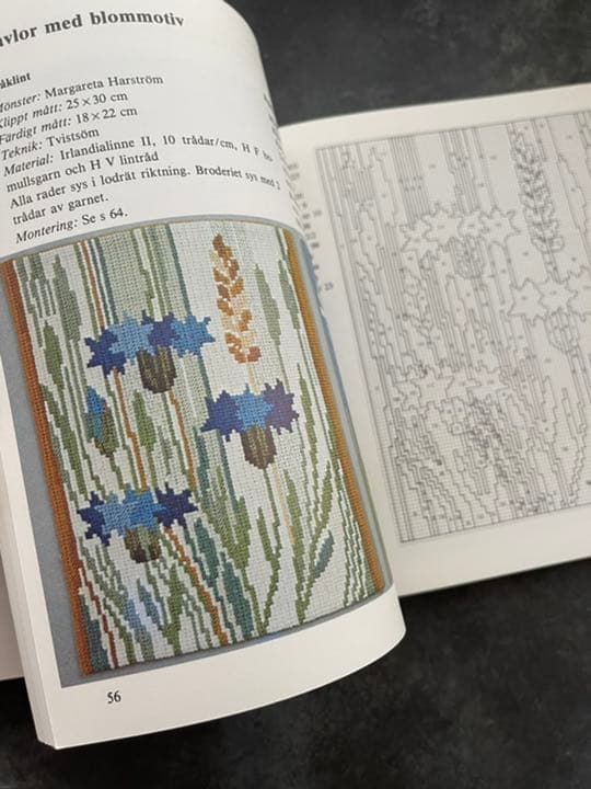 Korsstygns boken  北欧刺繍　古書