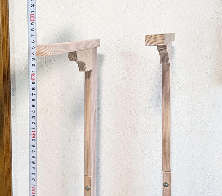 専用　木工ハンドメイド　吊り飾り台　吊るし飾り台　全長85cm 塗装無し2台