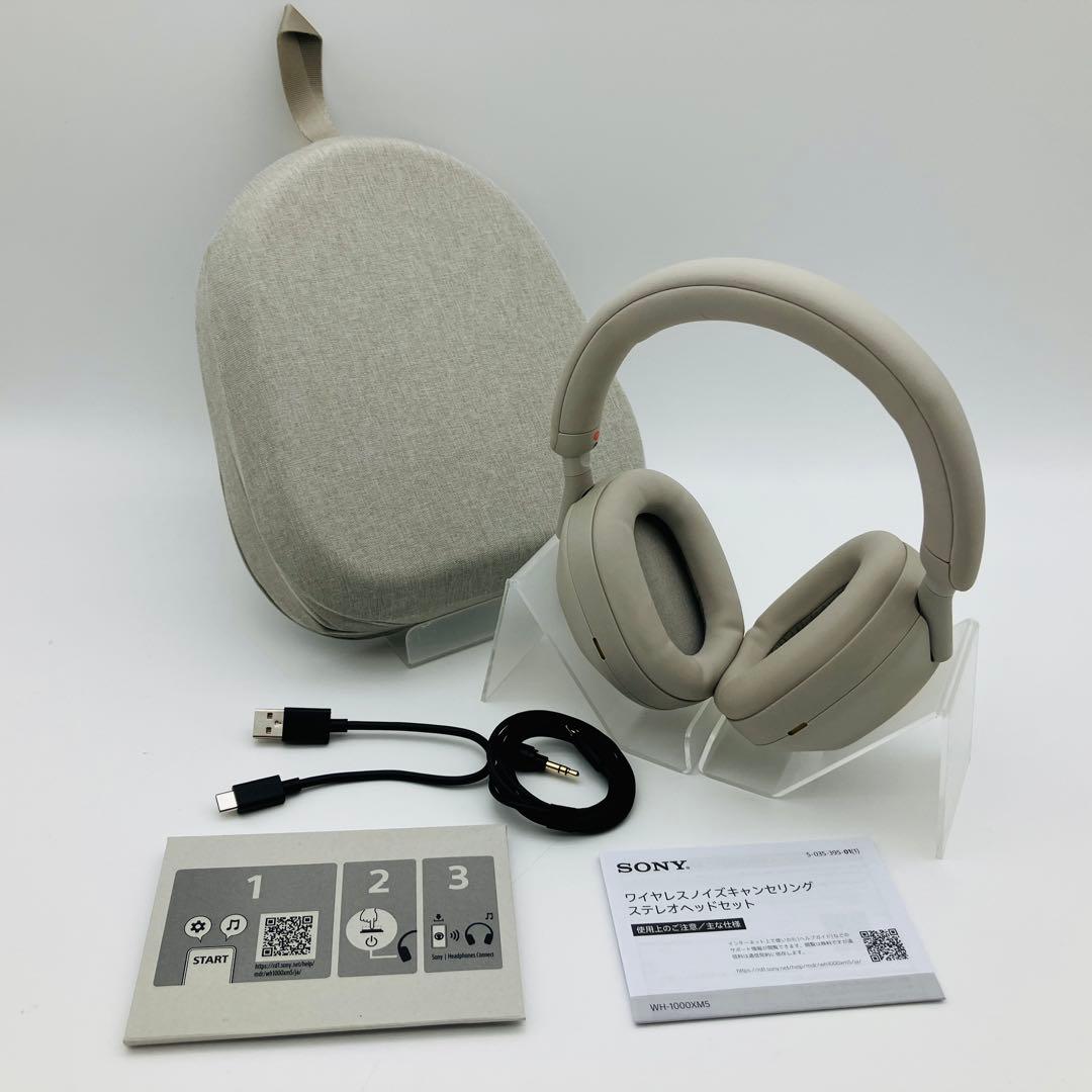 SONY ソニー WH-1000XM5S プラチナシルバー ワイヤレスヘッドホン