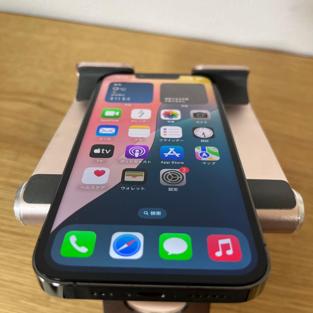 バッテリー新品100%！美品iPhone13pro 256GB グラファイト