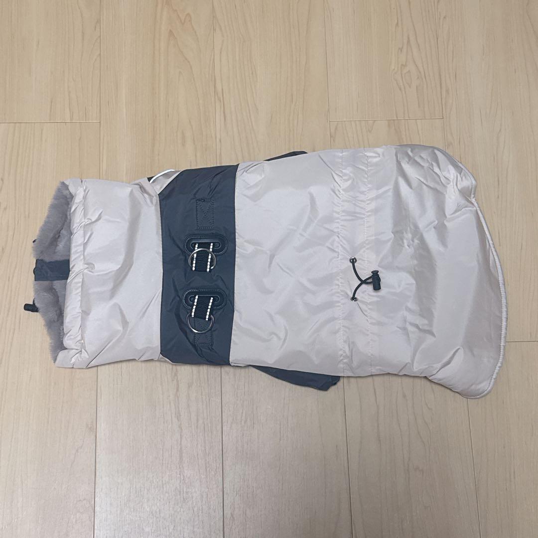 ☘️ 犬 犬服 防寒 ダウン ジャケット ハイネック 散歩 ベージュ XL