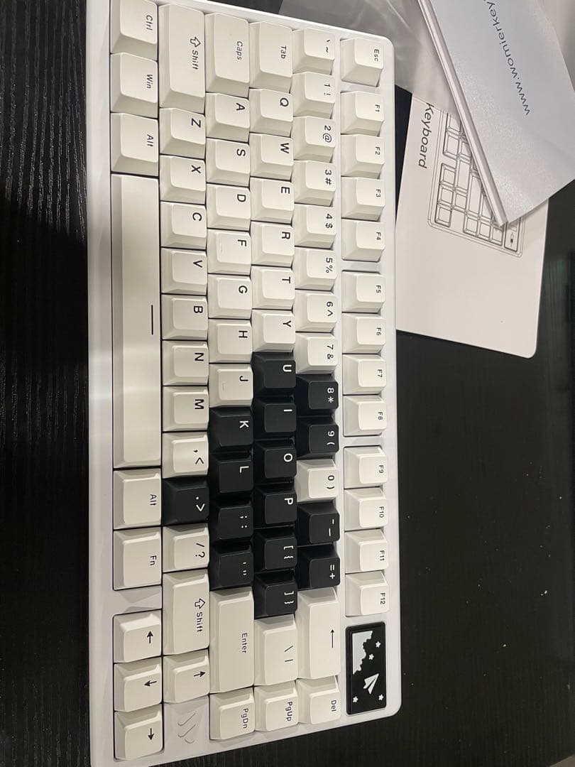 Womier 75% ワイヤレスメカニカルキーボード　SK71 Pro-ホワイト