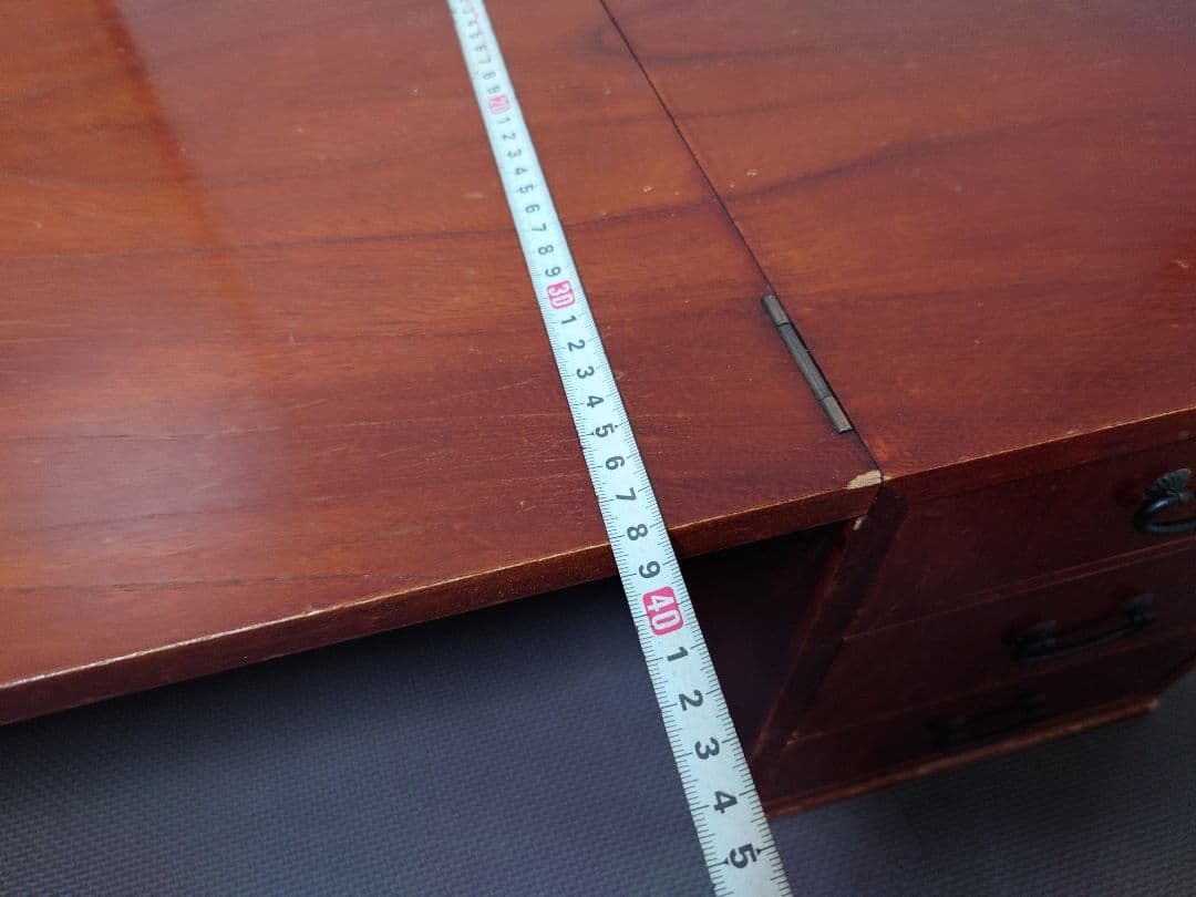 【中古品】レトロな折りたたみ木製文机