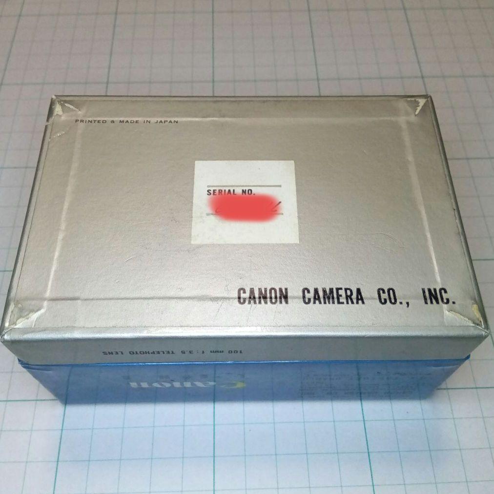 Canon　LENS 100mm f:3.5 テレフォトレンズ　中古品　レトロ