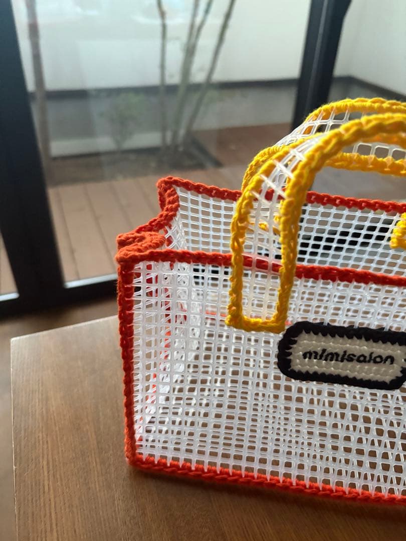 新品　minisalon メッシュトートバッグ　ハンドメイド