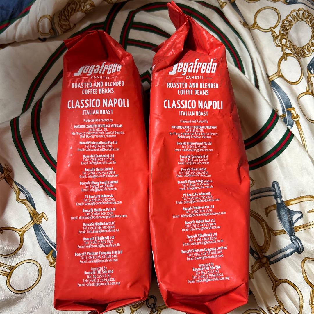 セガフレード Segafredo Zanetti コーヒー豆 1kg大容量2コ