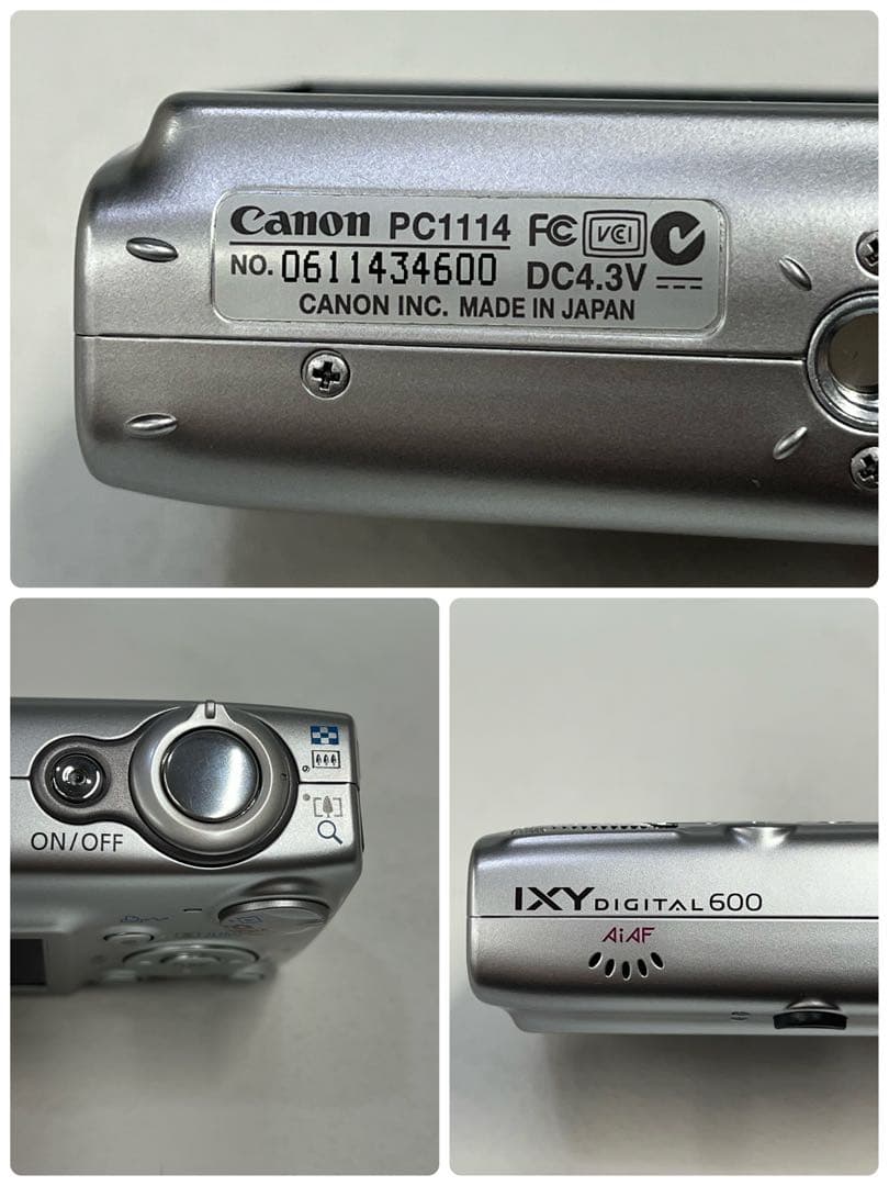 Canon キヤノン　デジタルカメラ　IXY DEGITAL PC1114