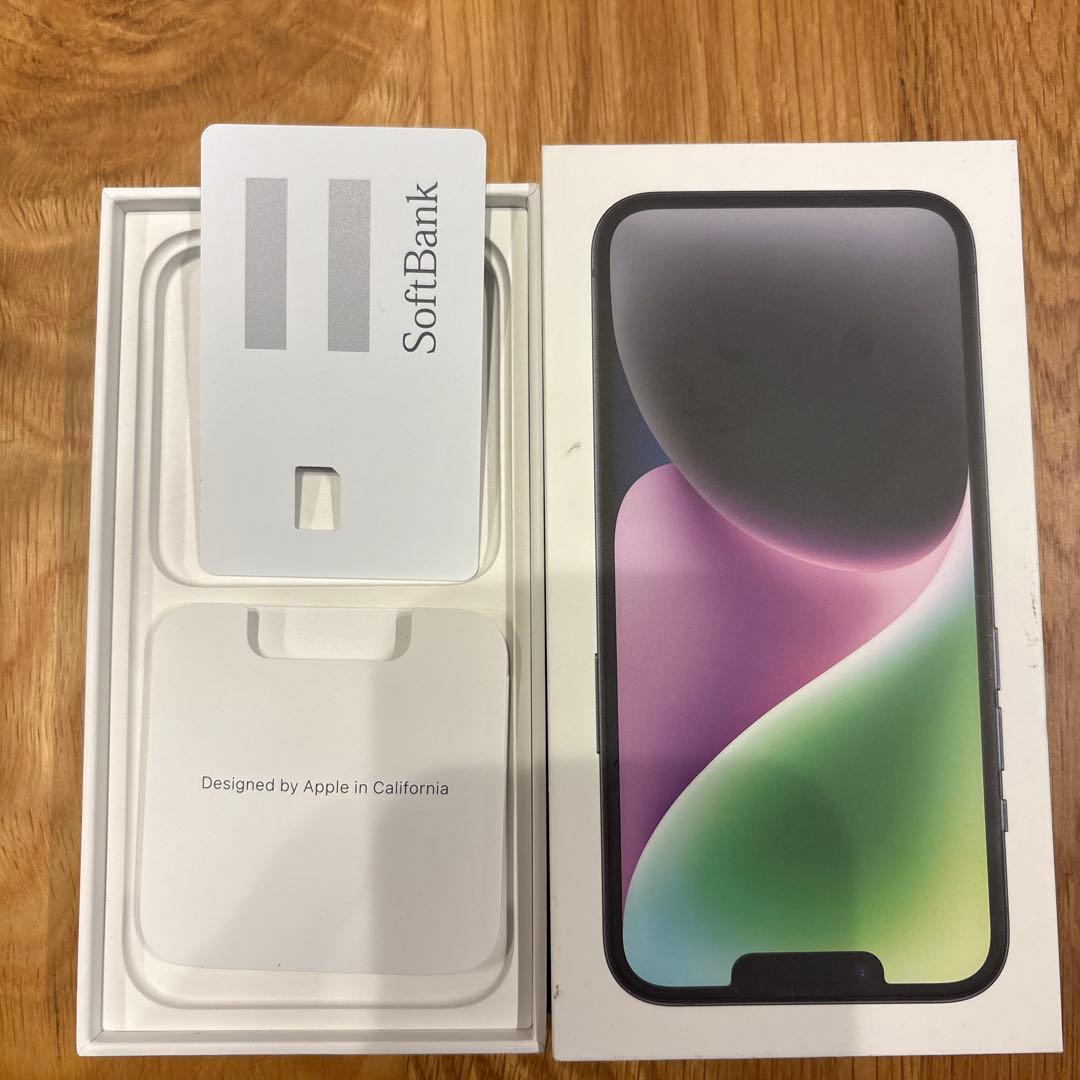iPhone 14 128GB 動作確認済みカメラ動画使用可能　画面割れジャンク