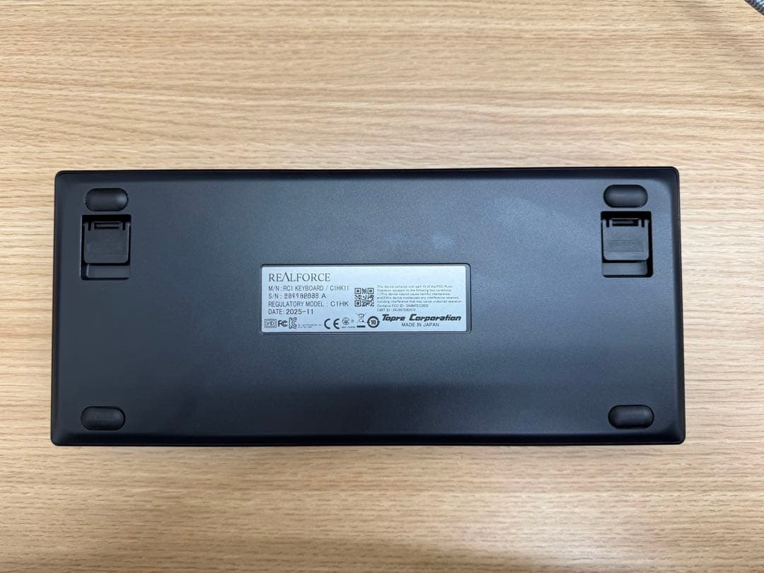 【美品】REALFORCE RC1 C1HK11 英語配列 45g キーボード