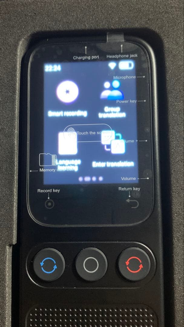 Chatgpt Hishell S80 スマート翻訳機 ブラック