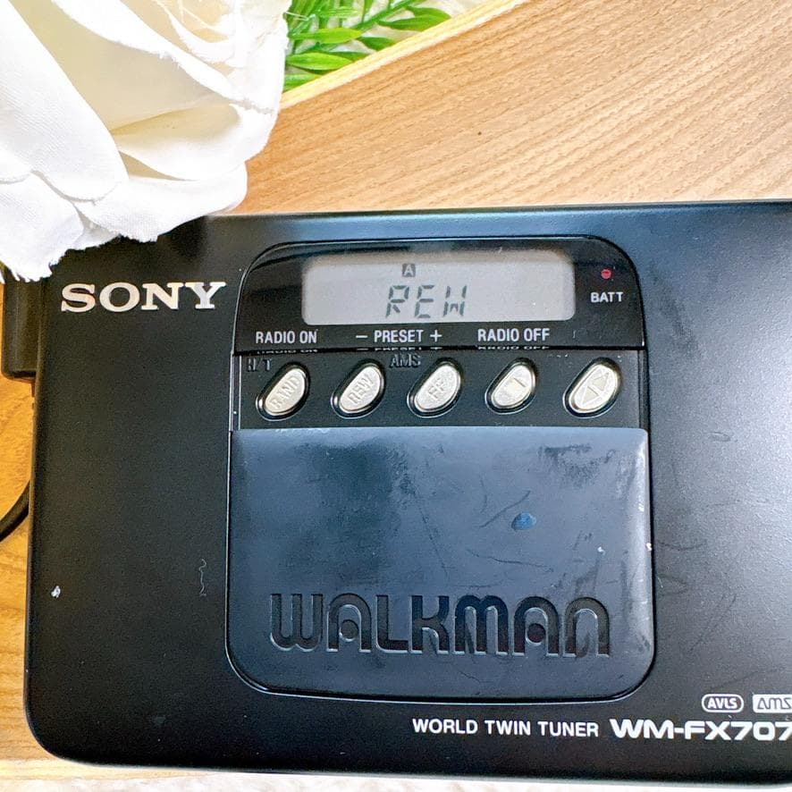 動作確認清掃済みSONY WM-FX707 カセットプレーヤー電池付き