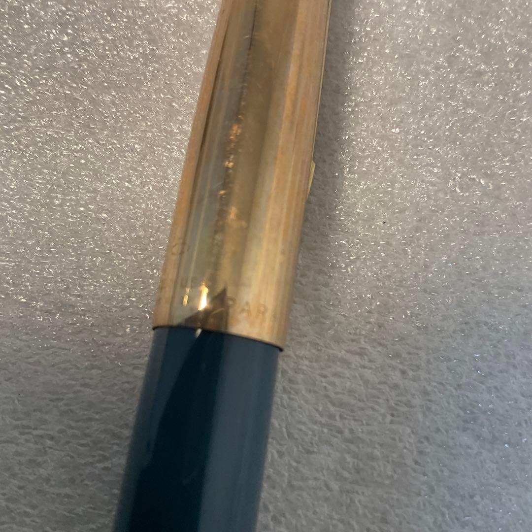 パーカー　14K 63 ネイビー 万年筆 ゴールドクリップ付き