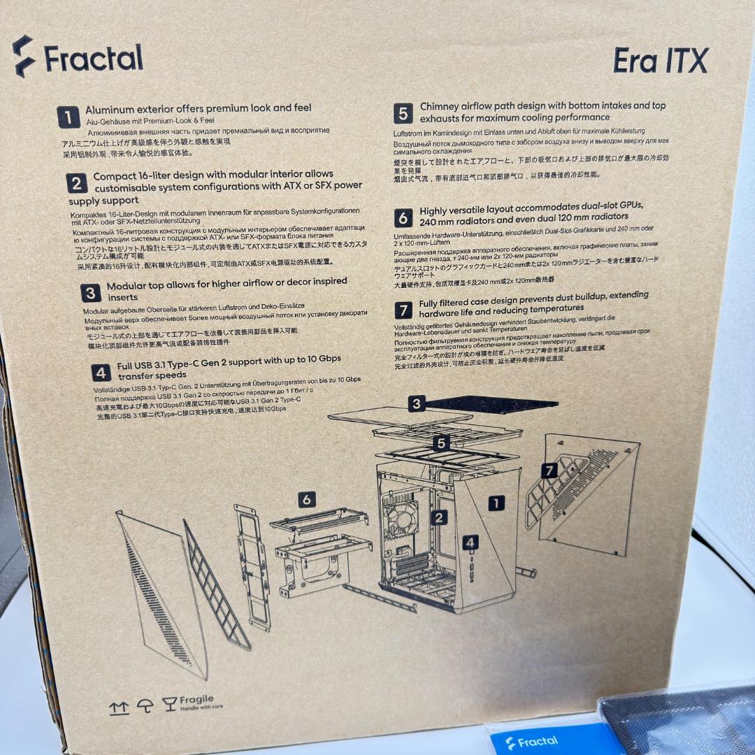 【美品】 Fractal Era ITX Computer case 木目パネル