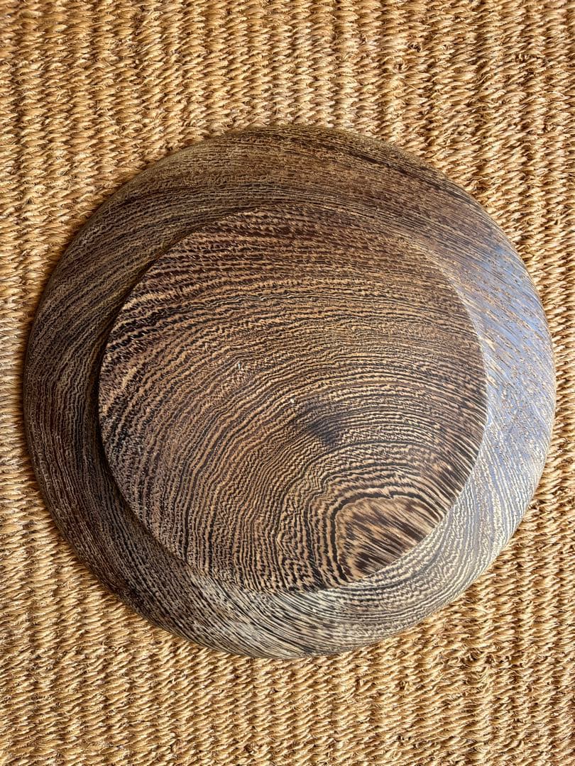 デンマークミッドセンチュリー/木製皿(ウェンジ)希少品 ビンテージ