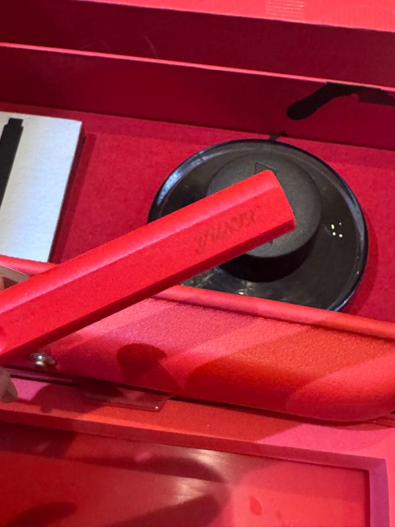 LAMY 万年筆セット 赤 美品 インク付き ケース付き