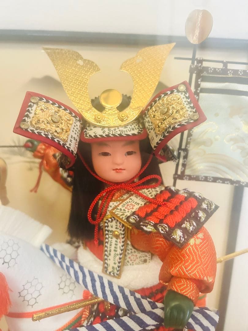 日本人形　五月人形　馬の大将