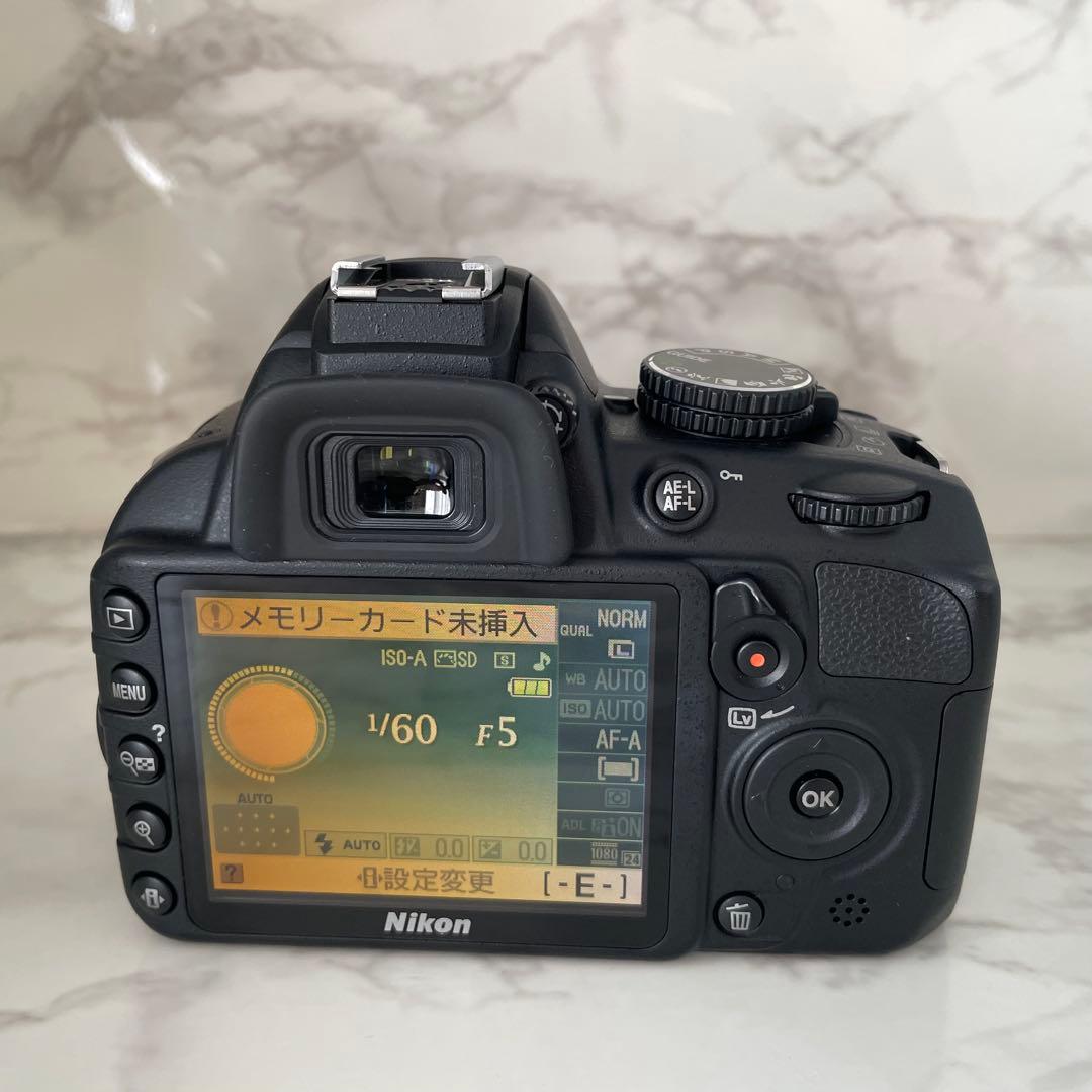 新品級のショット数❣️Nikon D3100⭐️スマホ転送 一眼レフカメラ ニコン