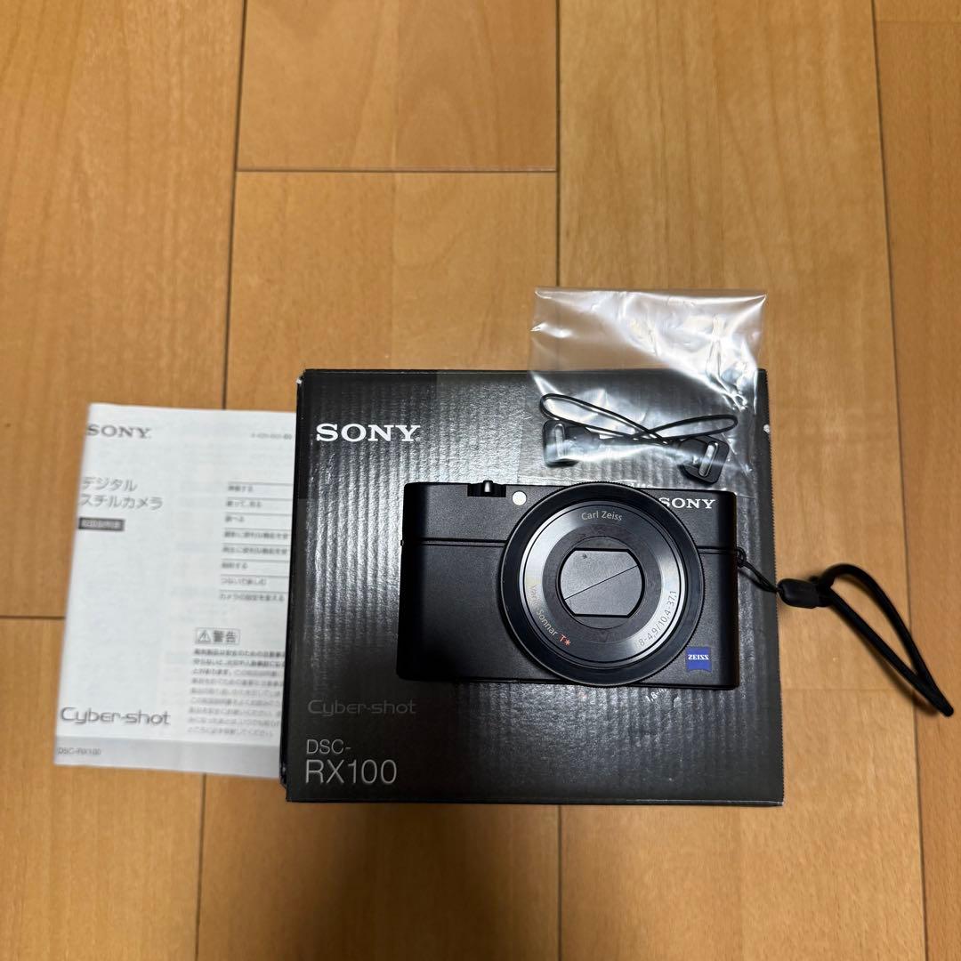SONY ソニー　デジカメ　黒　Cyber-shot DSC-RX100 箱