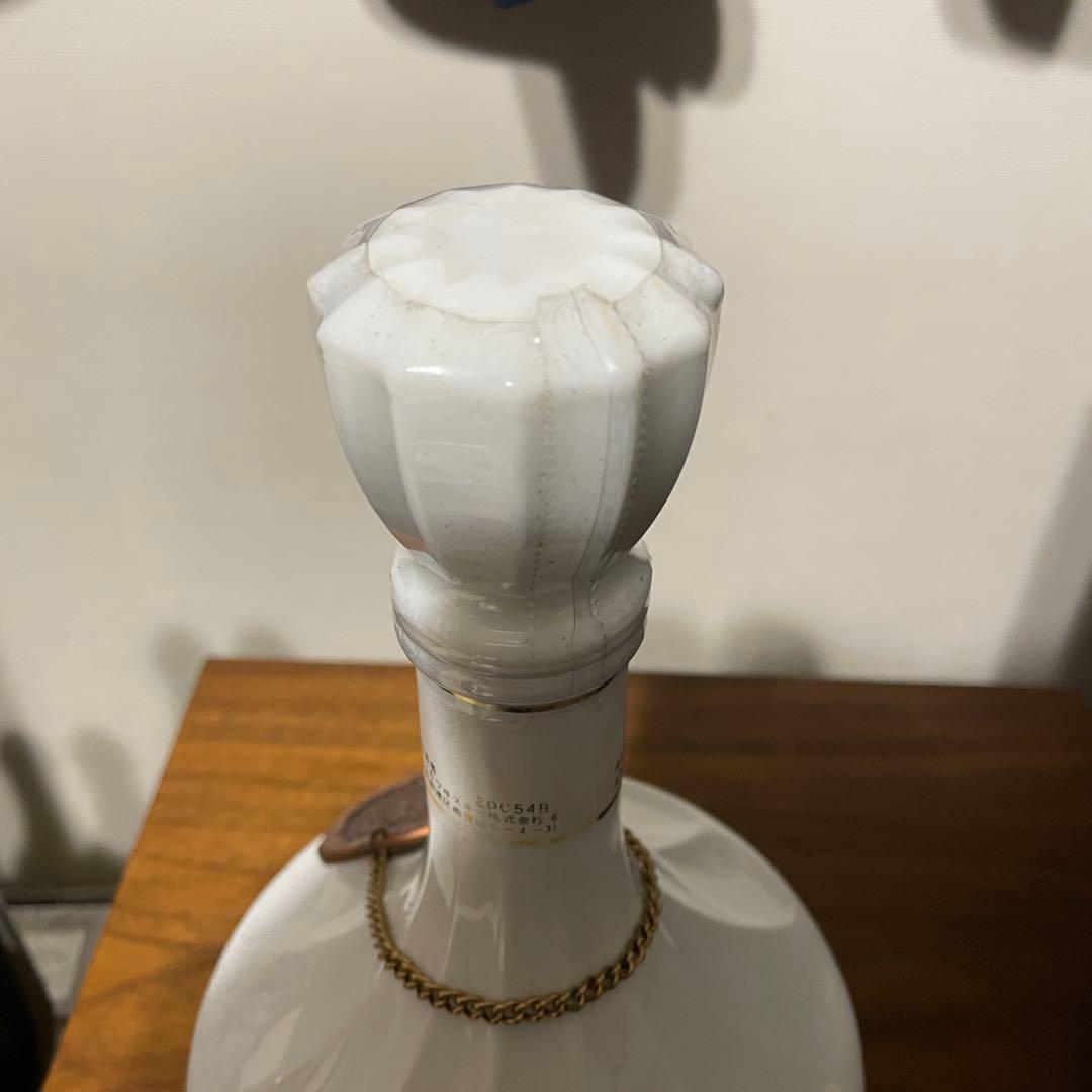 ニッカウイスキー陶器製ウイスキーボトル 鶴 陶器ボトル 白陶器 古酒 NIKKA