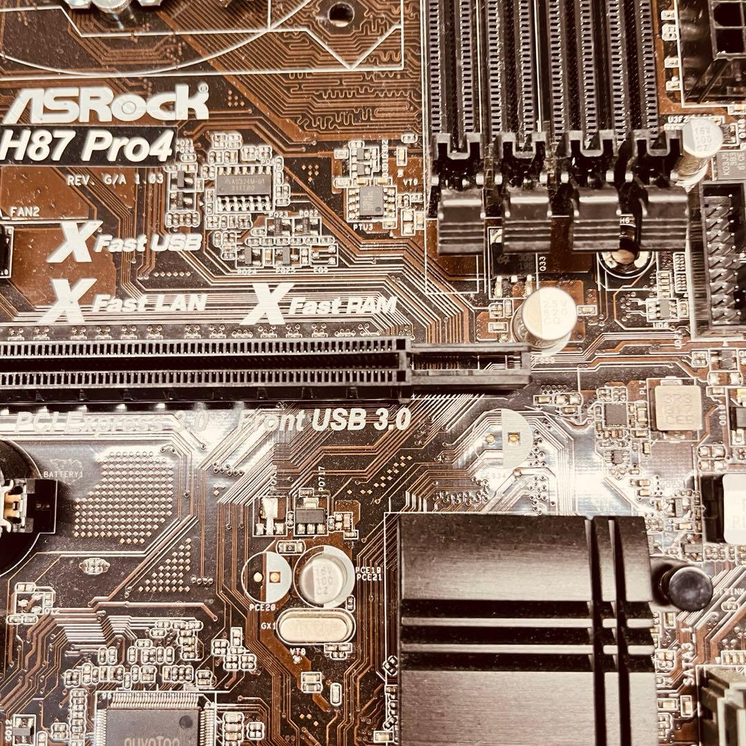 【セット】ASRock H87 Pro4 / i7-4770 / メモリ 8GB