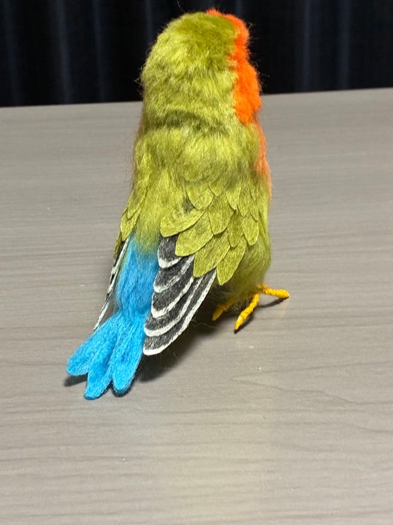 【オバサン】 羊毛フェルト　コザクラインコ