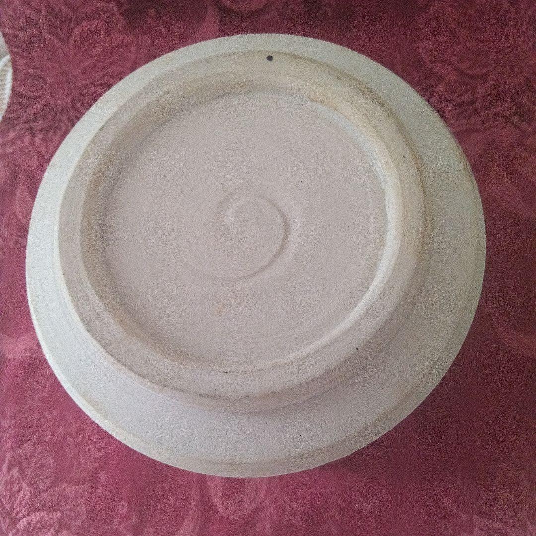 志野焼　水指　加藤忠治作　在陶印　美品　陶器製