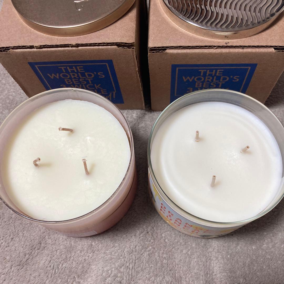 アロマグッズ Bath&Body Works 3wick candle