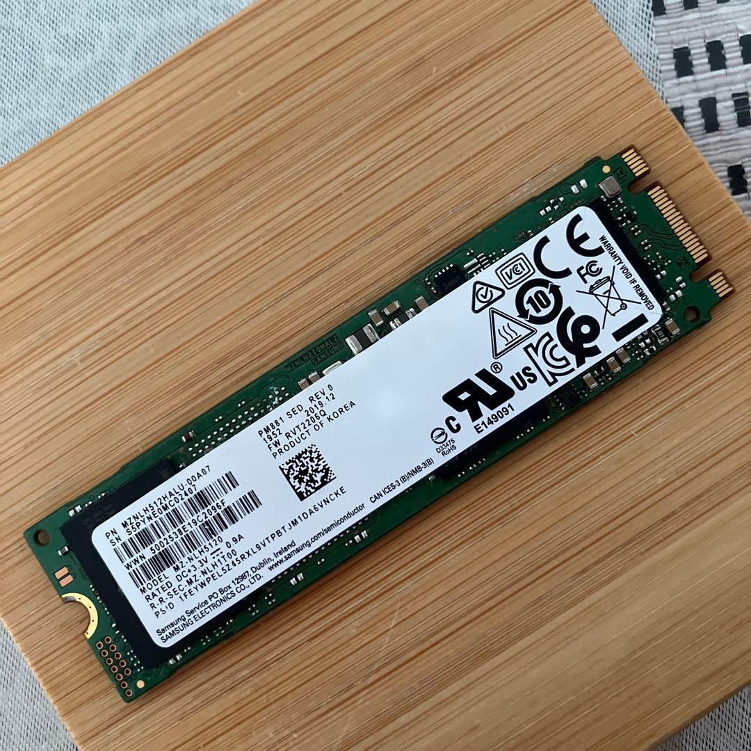 内蔵型SSD Samsung SATA 512GB SSD M.2 2280