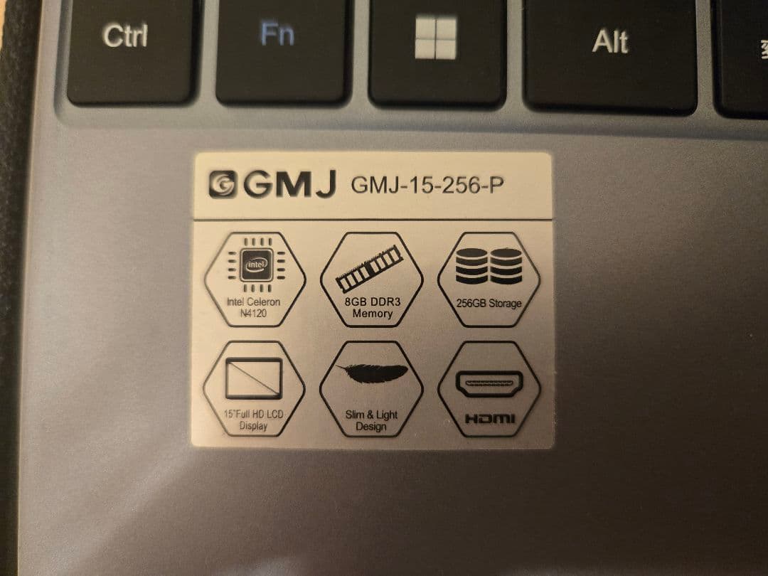 GM-JAPAN ノートパソコン 薄型 ノートPC 15.6インチ