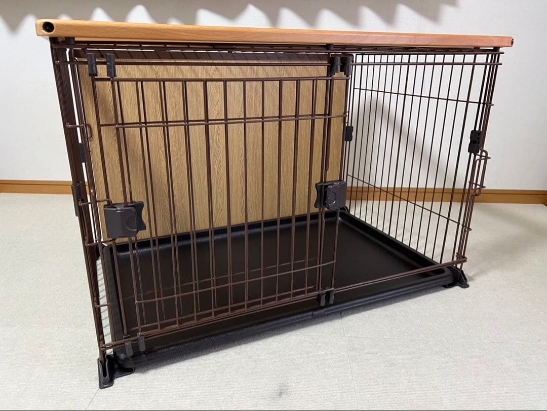 【短期使用】ボンビアルコン 犬用ケージ 90×60 背面パネル 両開き