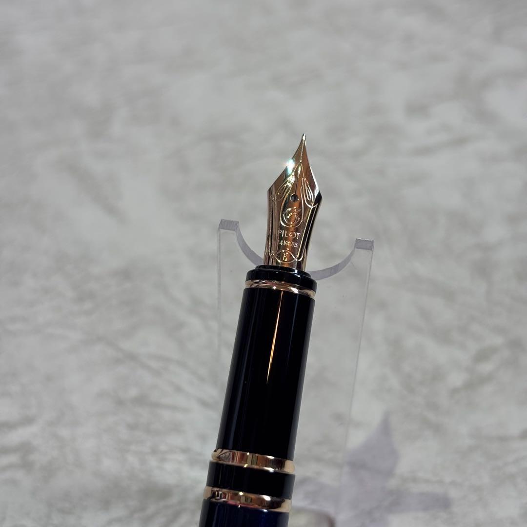【未使用】14K パイロット 万年筆 グランセ 細字F ダークブルー
