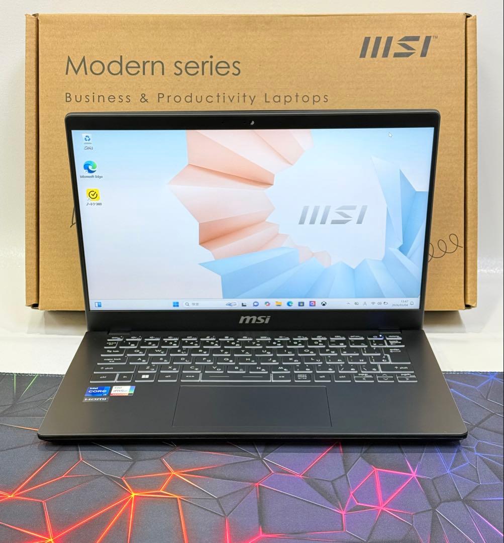 Corei7 13th世代 MSI Modern 14フルHD/メモリー16GB