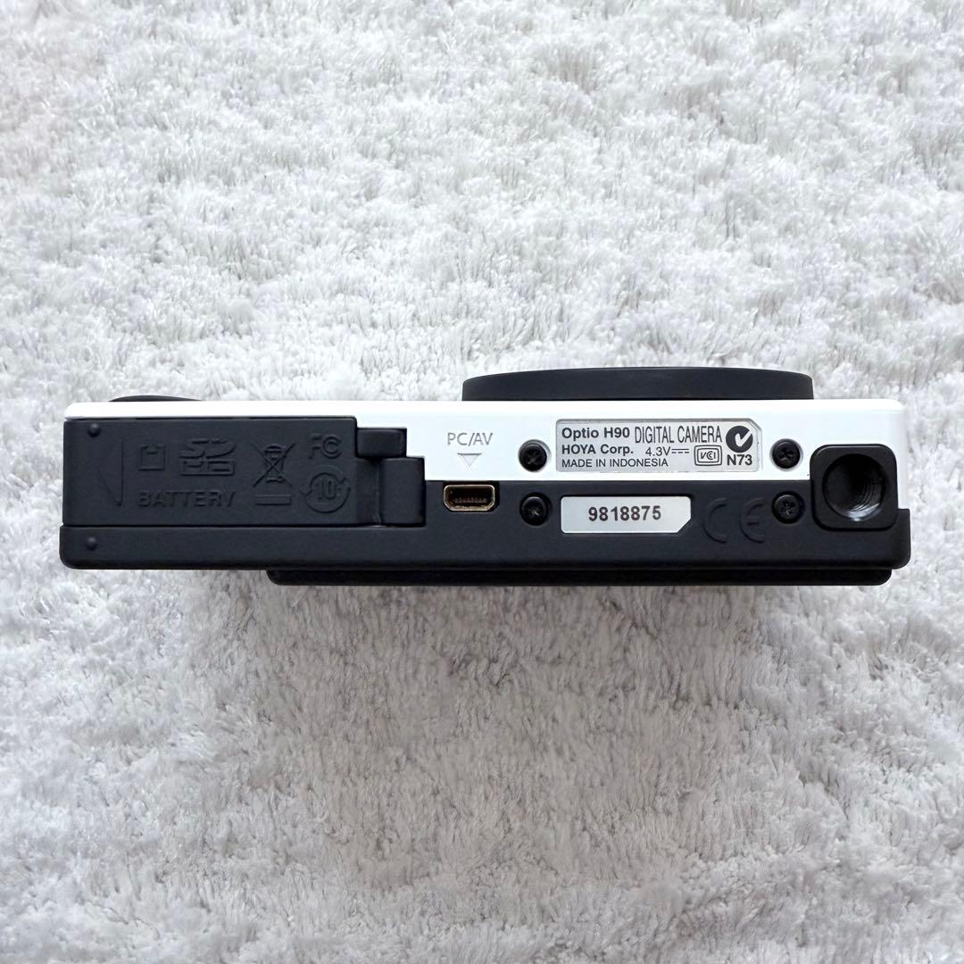 【動作確認済】PENTAX ペンタックス Optio H90 レトロコンデジ 白